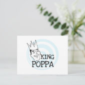 King Poppa T - Shirt und Geschenke Postkarte (Stehend Vorderseite)