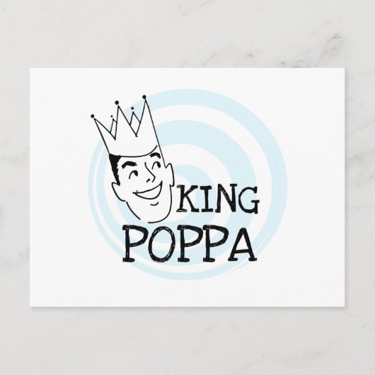 King Poppa T - Shirt und Geschenke Postkarte (Vorderseite)
