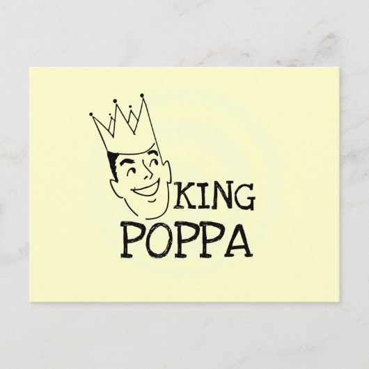 King Poppa T - Shirt und Geschenke Postkarte (Vorderseite)