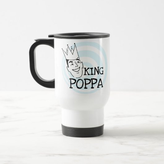 King Poppa T - Shirt und Geschenke Reisebecher (Links)