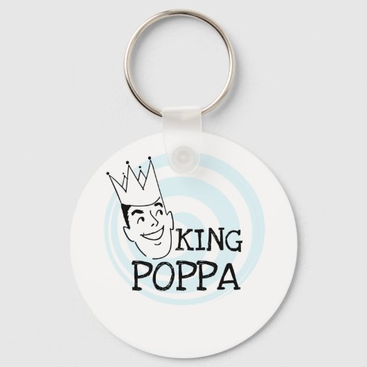 King Poppa T - Shirt und Geschenke Schlüsselanhänger (Vorderseite)