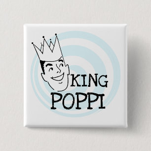 King Poppi T - Shirt und Geschenke Button