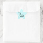 King Poppi T - Shirt und Geschenke Stern-Aufkleber (Tasche)