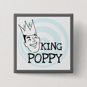 King Poppy T - Shirt und Geschenke Button
