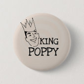 King Poppy T - Shirt und Geschenke Button (Vorderseite)