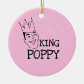 King Poppy T - Shirt und Geschenke Keramik Ornament (Vorne)