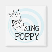 King Poppy T - Shirt und Geschenke Magnet (Vorne)