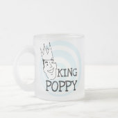 King Poppy T - Shirt und Geschenke Mattglastasse (Links)