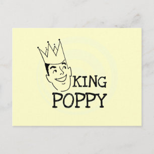 King Poppy T - Shirt und Geschenke Postkarte