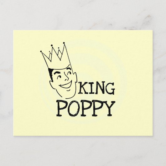 King Poppy T - Shirt und Geschenke Postkarte (Vorderseite)