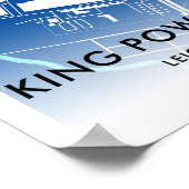 King Power Stadium Map - Zuhause Leicester City FC Poster (Ecke)