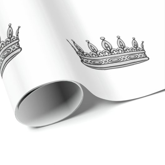 King Prince Royal Royalty Fairytale Crown Geschenkpapier (Rolleneckpunkt)