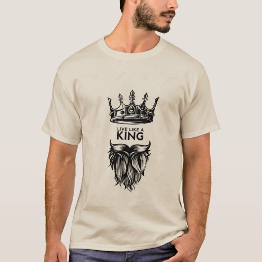 King-Print-Hemd T-Shirt (Vorderseite)