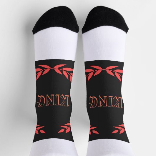 KING Printed hochwertig und umweltfreundlich Stilv Socken (Oben)