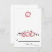 King Protea Botanischer Begleiter Einladung (Vorne/Hinten)