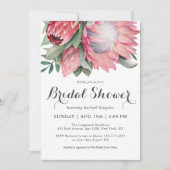 King Protea Botanisches Brautparty Einladung (Vorderseite)