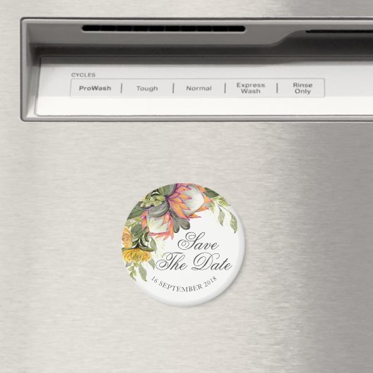 King Protea Bouquet Wedding Speichern Sie den Datu Magnet (In Situ (Geschirrspüler))