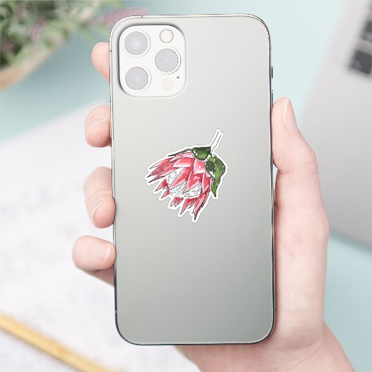King Protea Custom cut Sticker II (Telefon)