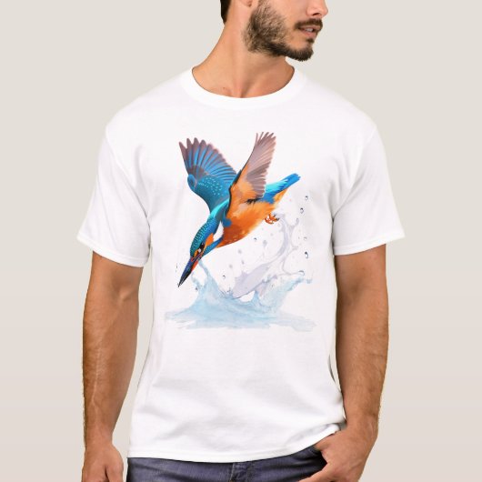 King Protea Exotic Watercolor Botanical T-Shirt (Vorderseite)