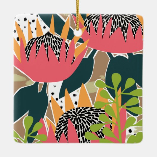 King Protea I Keramikornament (Rückseite)