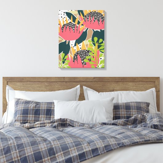 King Protea I Leinwanddruck (Insitu (Schlafzimmer))
