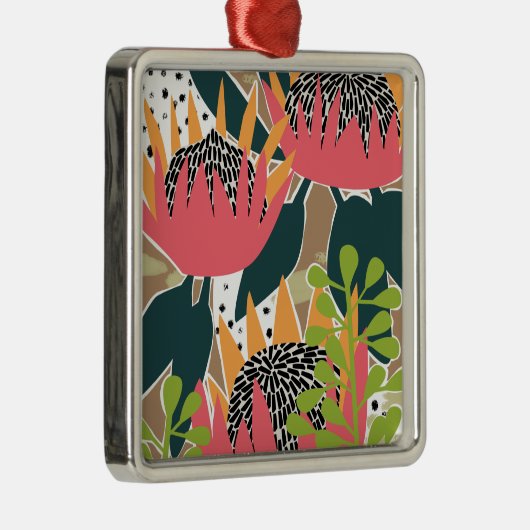 King Protea I Ornament Aus Metall (Rechts)