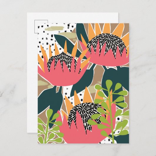 King Protea I Postkarte (Vorne/Hinten)