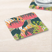 King Protea I Rechteckiger Pappuntersetzer (angewinkelt)