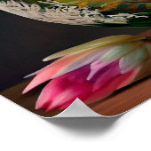 King Protea Pink Yellow Beautiful Bouquet Poster (Ecke)