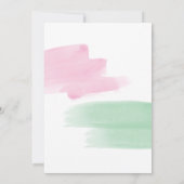 King Protea WasserfarbenWedding rettet das Datum Save The Date (Rückseite)