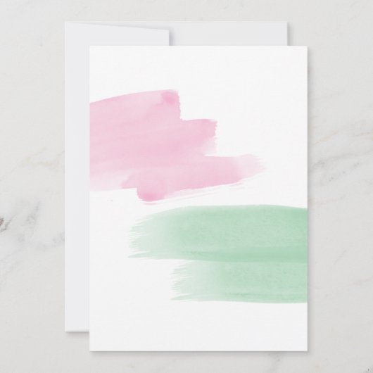 King Protea WasserfarbenWedding rettet das Datum Save The Date (Rückseite)