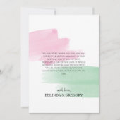 King Protea Watercolor Wedding Dankeschön Karte (Vorderseite)