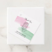 King Protea Watercolor Wedding-Geschenk Geschenkanhänger (Beispiel)