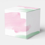 King Protea Watercolor Wedding Geschenkschachtel (Rückseite)