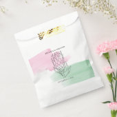 King Protea Watercolor Wedding Geschenktütchen (Versiegelt)