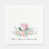 King Protea Wedding Napkin from the Protea Set Serviette (Vorderseite)