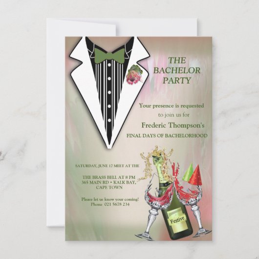 King Protea's Tuxedo Corsage (Vorderseite)