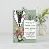 King Protea's Tuxedo Corsage Bachelor Party (Stehend Vorderseite)