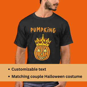 King Pumpkin Pun Spaß Couple Halloween-Kostüm T-Shirt