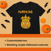 King Pumpkin Pun Spaß Couple Halloween-Kostüm T-Shirt