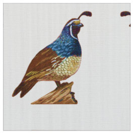 King Quail in Weiß Stoff