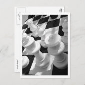 King & Queen, B&W Postkarte (Vorne/Hinten)