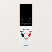 King&Queen Beards Royal Cocktail Menu Visitenkarten (Außenseite Aufgefaltet)