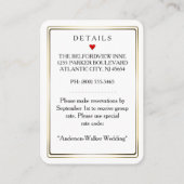 King & Queen Black Red Unterkünfte 2.5 x 3.5 Begleitkarte (Rückseite)