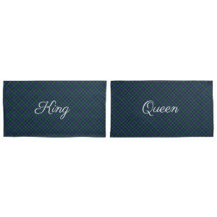 King Queen Blackwatch Tartan Royal Kariert Kissenbezug