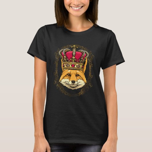 King Queen Fox Princess Wild Animal Fox Hunter Fox T-Shirt (Vorderseite)