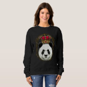 King Queen Giant Panda Princess Animal  Bear Sweatshirt (Vorne ganz)