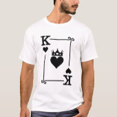 King & Queen Hearts Matching Couple King of Hearts T-Shirt (Vorderseite)