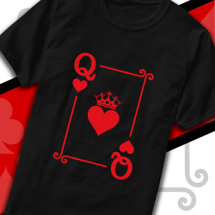 King Queen Hearts Matching Couple Queen of Hearts T-Shirt