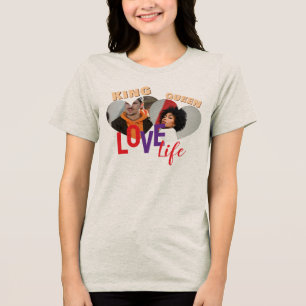 King & Queen Love Life Romantisches Frauen-Top Tri-Blend Shirt